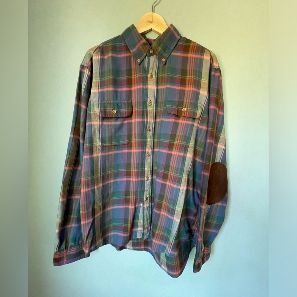 Polo Ralph Lauren Multi-Color Plaid Button Up Flannel Shirt - Men's